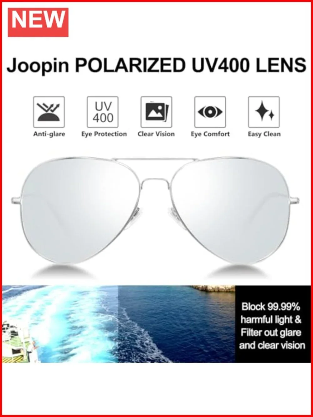 Polarized Metal Aviation Sunglasses Military Rectangle Shades UV400 Protection